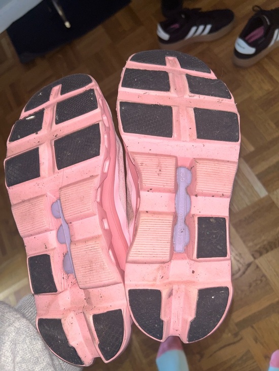 On Running Pink and Hot Pink Women's Sneakers - Picture 4 of 6